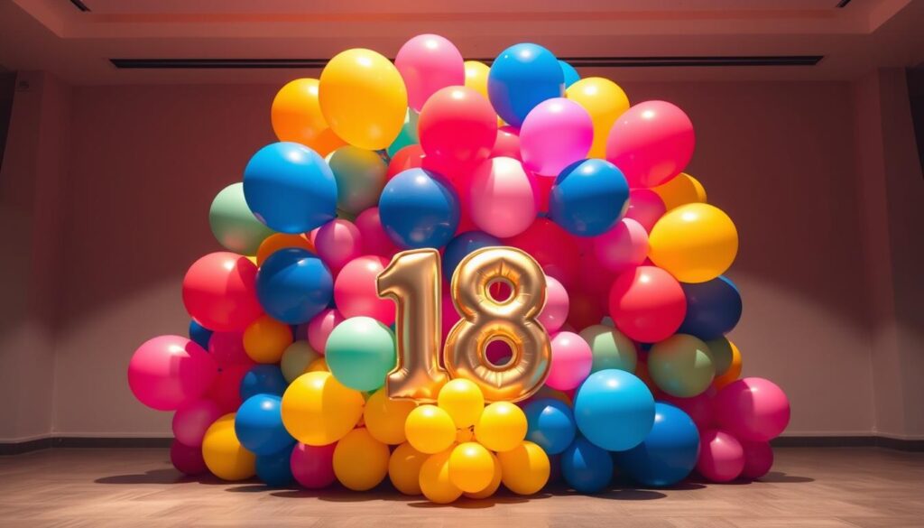 Baloni kao glavni akcenat za 18. rođendan