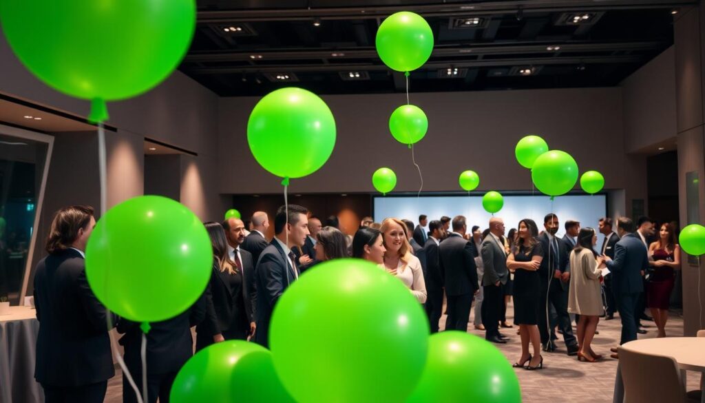 Zeleni baloni u poslovnim događajima
