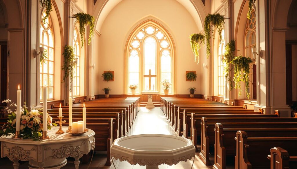 dekoracija prostora za krštenje