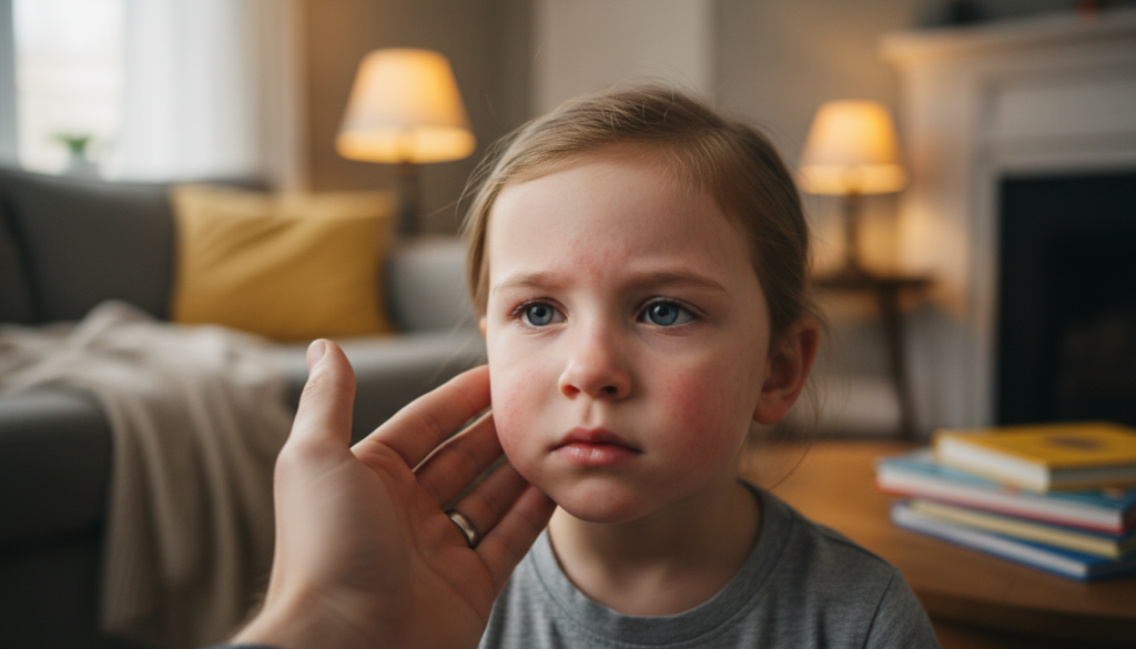 crvenilo na licu kod dece