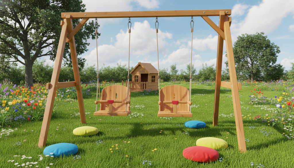 drvena ljuljaška za baštu