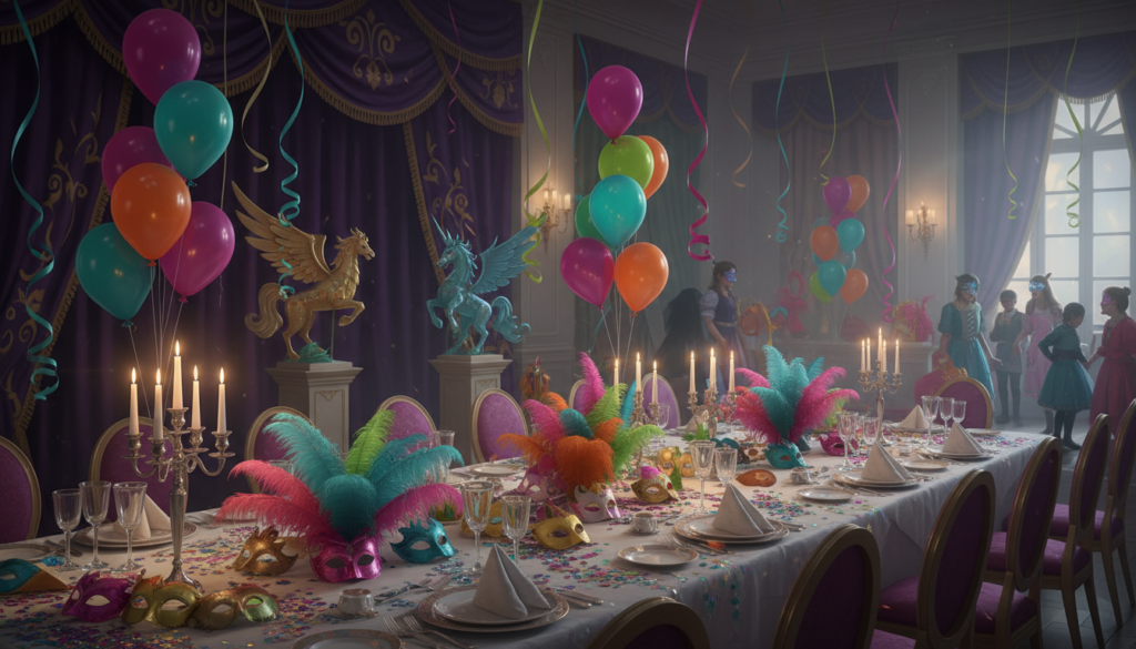 maskenbal dekoracije